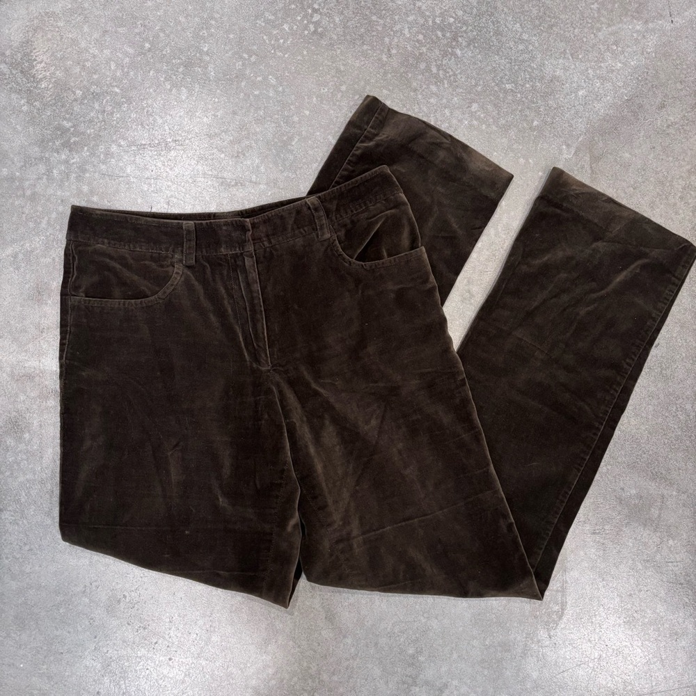 Peruvian Connection olive suede pants